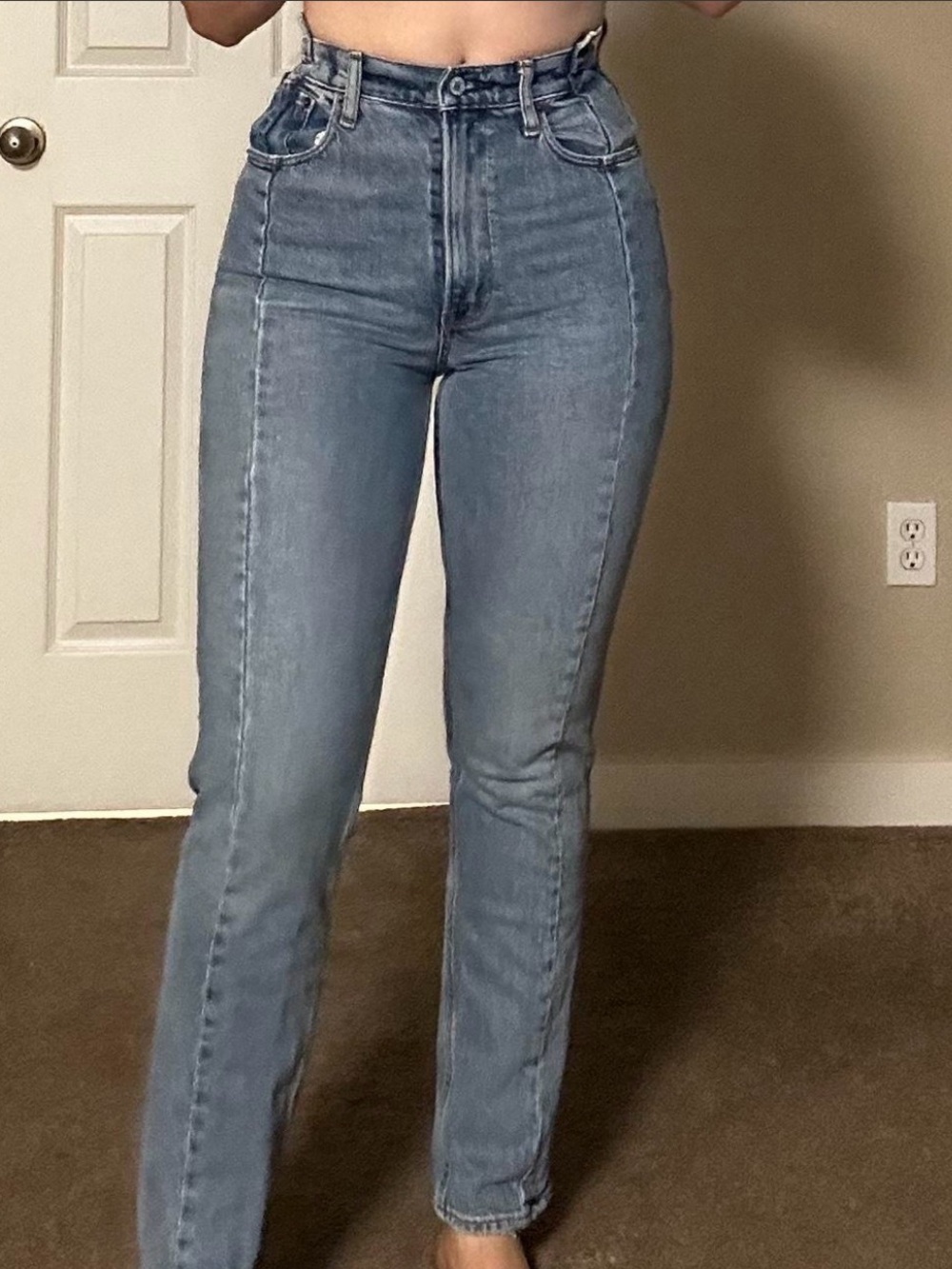 Abercrombie Curve Love 90s Straight Ultra High Rise Jeans 25 0R